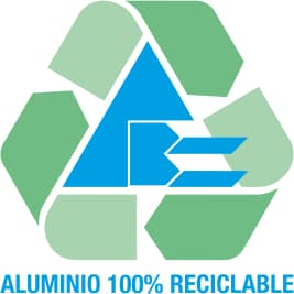 Aluminio 100% reciclable