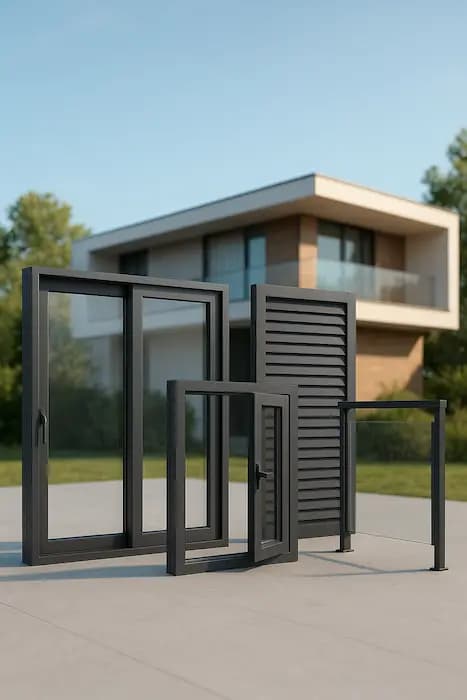 Variedad de sistemas de aluminio para proyectos arquitectónicos